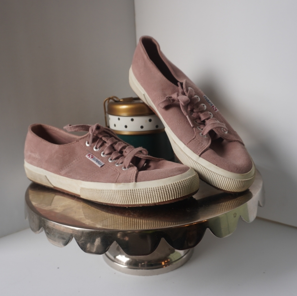 Superga Pink Suede Sneackers
